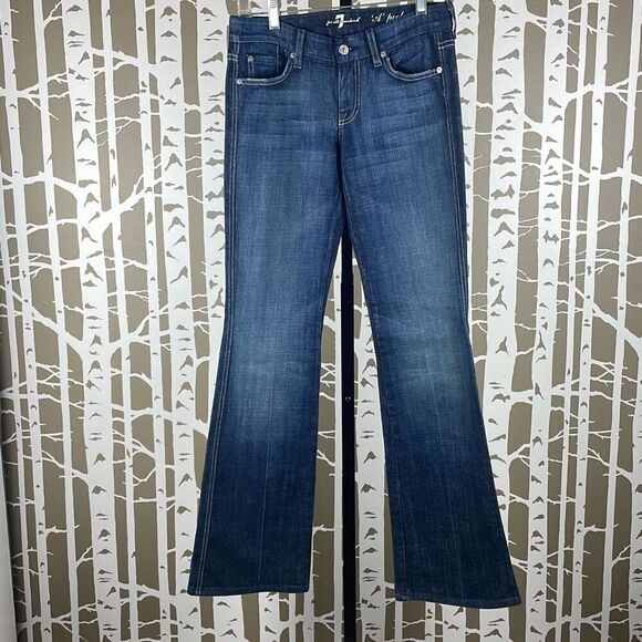 7FAM A Pocket Low Rise Boot Cut Jeans 26 - Picture 9 of 10